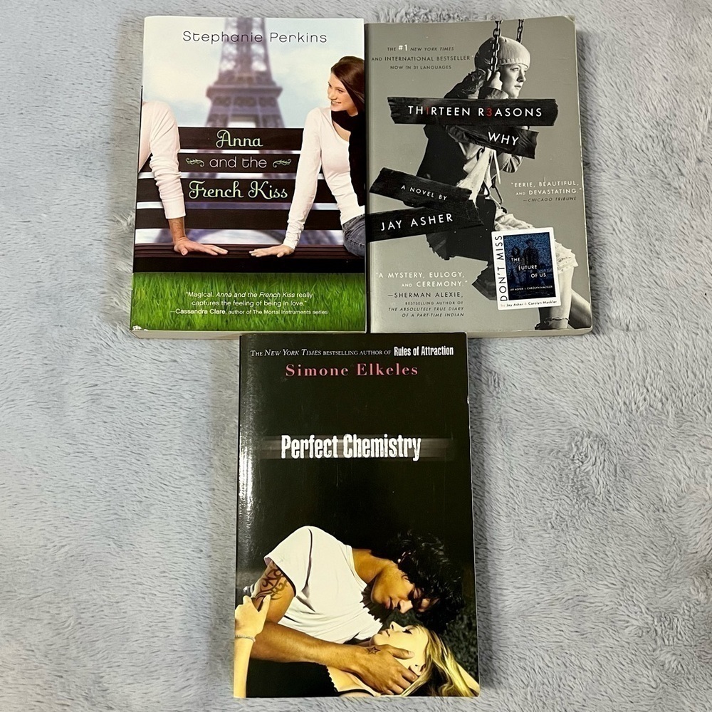 Bundle of 3 Teen/Young Adult Fiction Novel Books